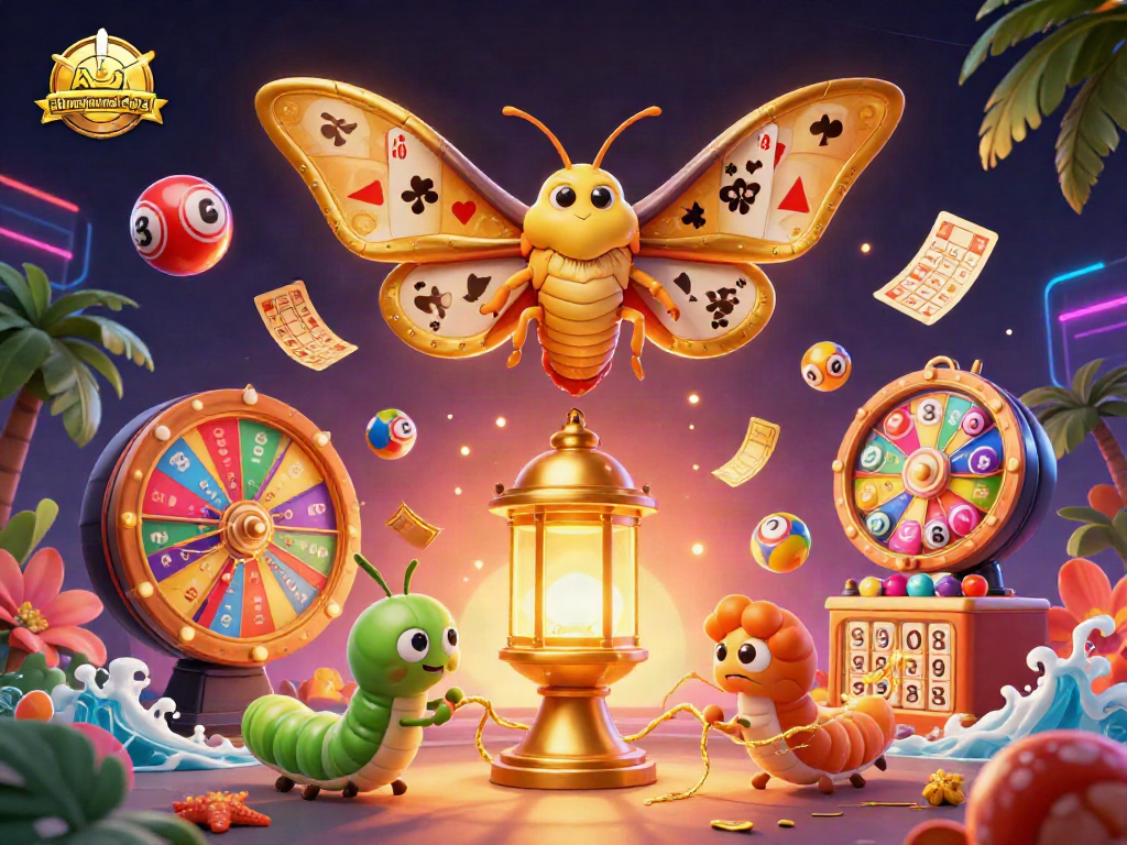 Engage with exciting gameplay at ahimajournal-digital while enjoying vibrant 3D casino-themed illustrations.