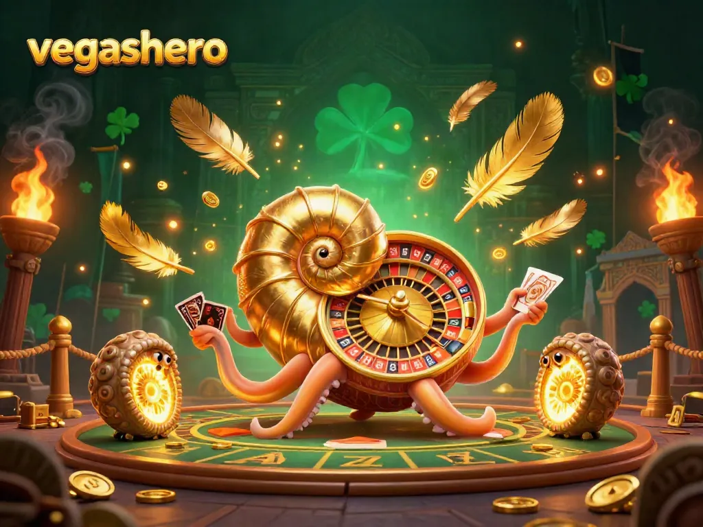 Experience the thrilling games at vegashero, featuring ancient casino elements in vibrant 3D art.