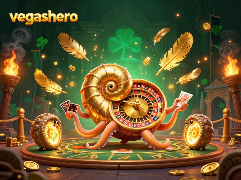 Experience the thrilling games at vegashero, featuring ancient casino elements in vibrant 3D art.